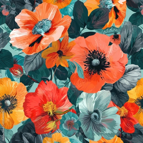 Colorful Flowers on Table