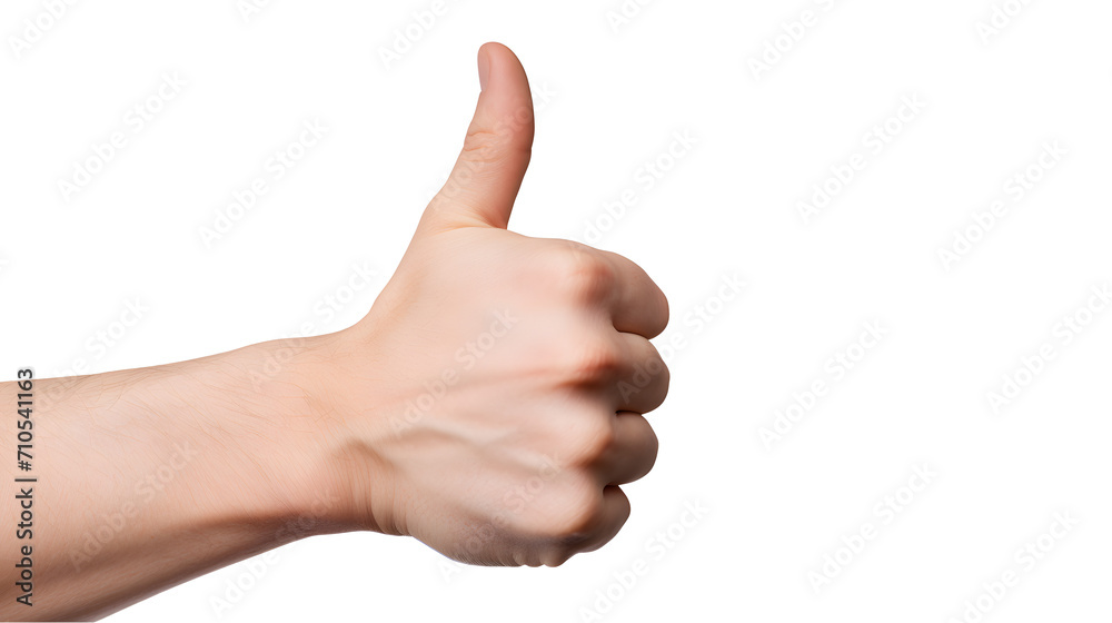 a hand giving a thumbs up