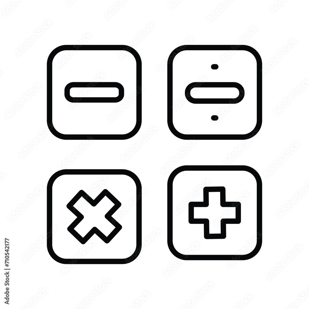 math icon with white background vector stock illustration math icon with white background vector stock illustration