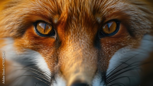 Close-Up of Red Foxs Face photo