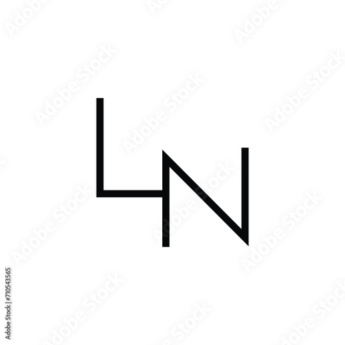 Minimal Letters LN Logo Design