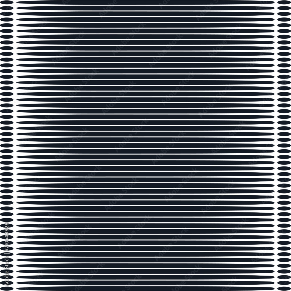 Thick stripes end in ovals on both sides, forming. Thick stripes end in ovals on both sides, forming.