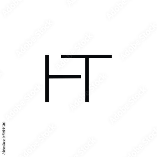 Minimal Letters HT Logo Design