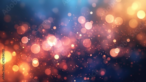 Dreamy abstract background with soft glowing bokeh lights