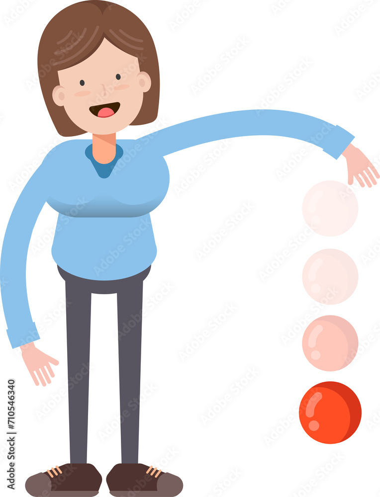 Woman Character Throwing Ball
Woman Character Throwing Ball