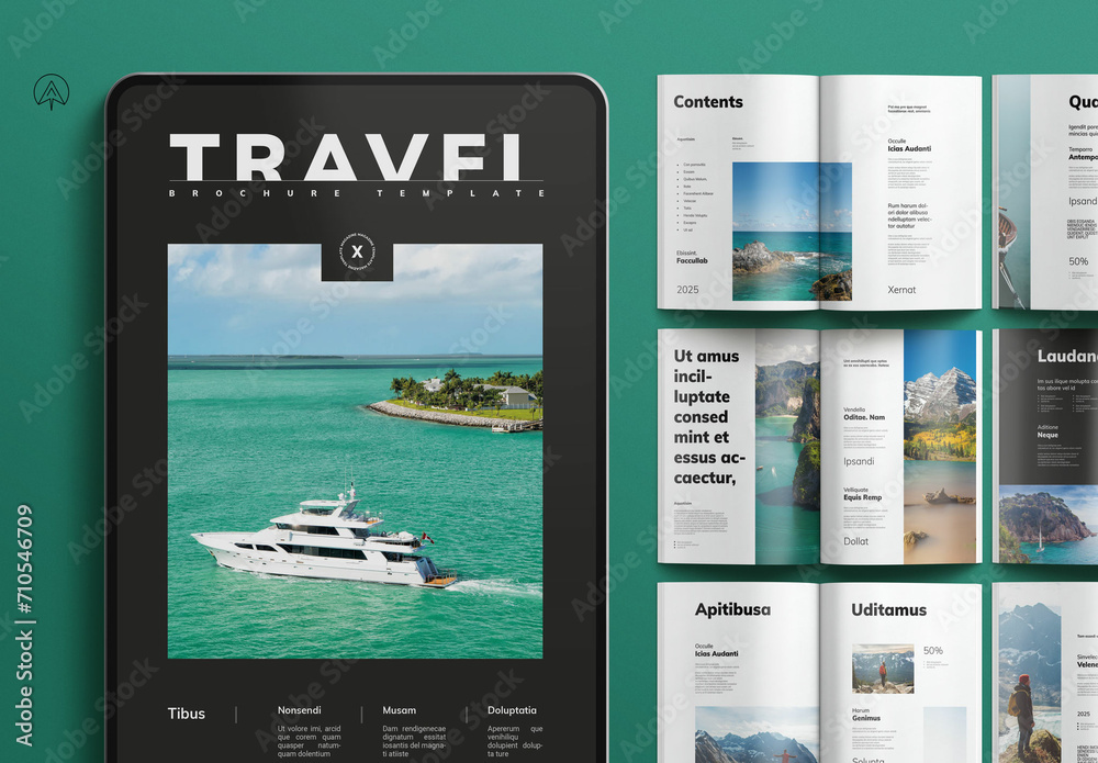 Travel Brochure Template Stock Template Adobe Stock