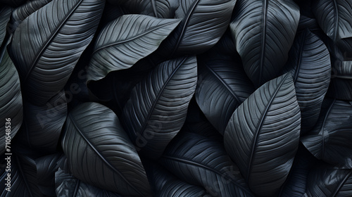 Tropical exotic seamless pattern with dark generated AI © natalystudio