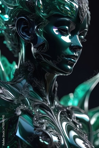 The girl from the green stone