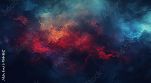 Abstract Nebula: A Vibrant, Vivid Universe of Cosmic Motion and Mystical Smoke © VICHIZH