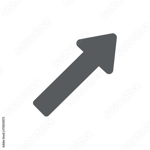 Arrow of set. Showcasing of the precision and purpose in graphic design as the gray arrow leads the way with clarity against a white canvas. Vector illustration.