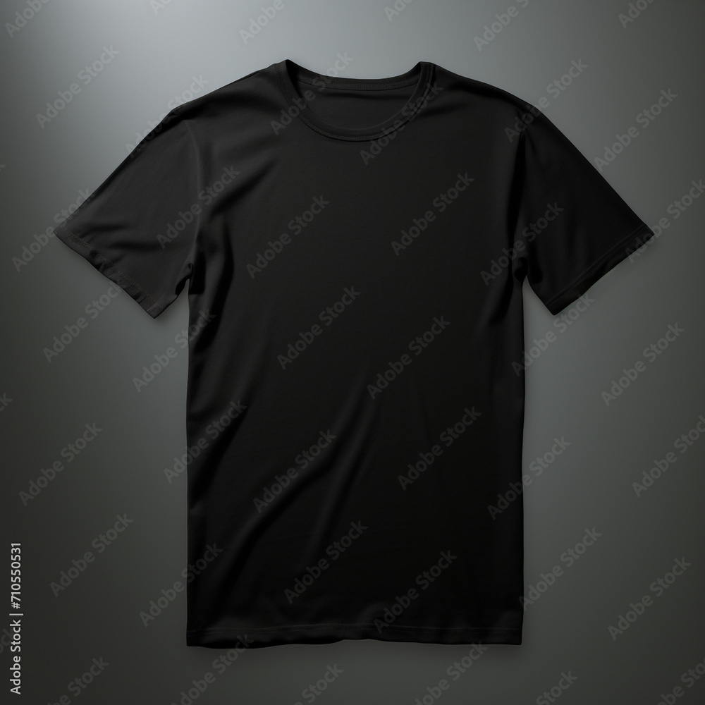 black blank t shirt black background blank shirt created with Generative Ai black blank t shirt black background blank shirt created with Generative Ai