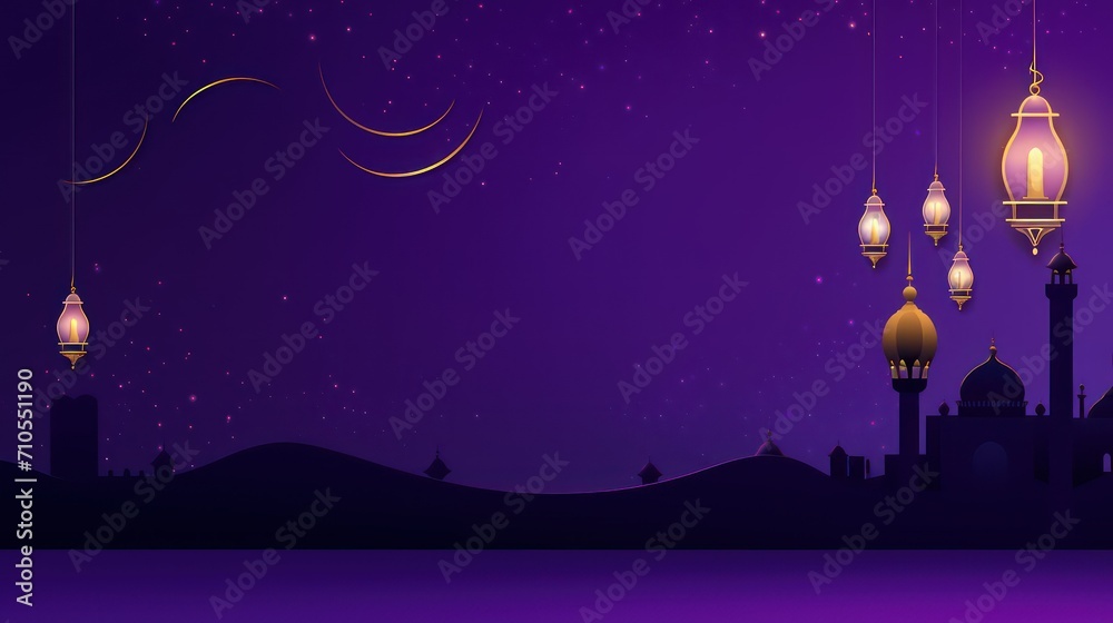 Naklejka premium Eid mubarak greeting card illustration 