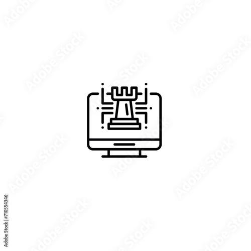 computer chess technology icon