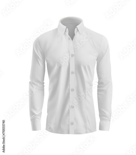 Dress Shirt Front View on white background