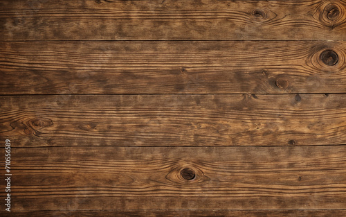 Old wooden tabletop, solid wood, dark old wood background. Rustic background. Empty space, top view