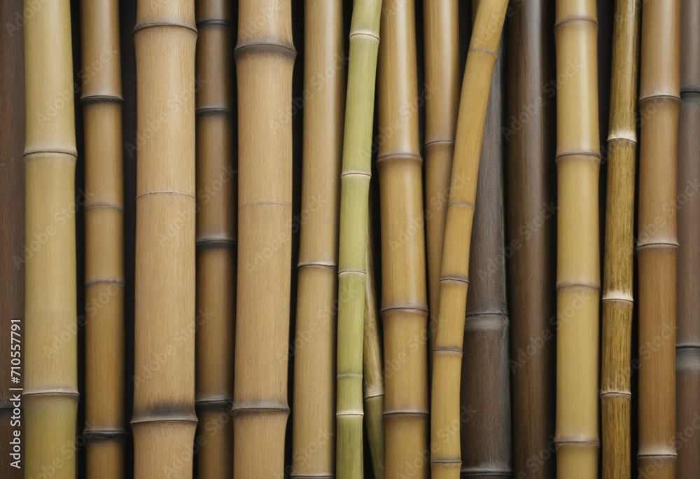 Fototapeta premium Bamboo stem wall