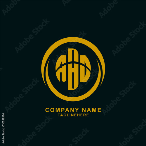 ABD letter logo vector design photo