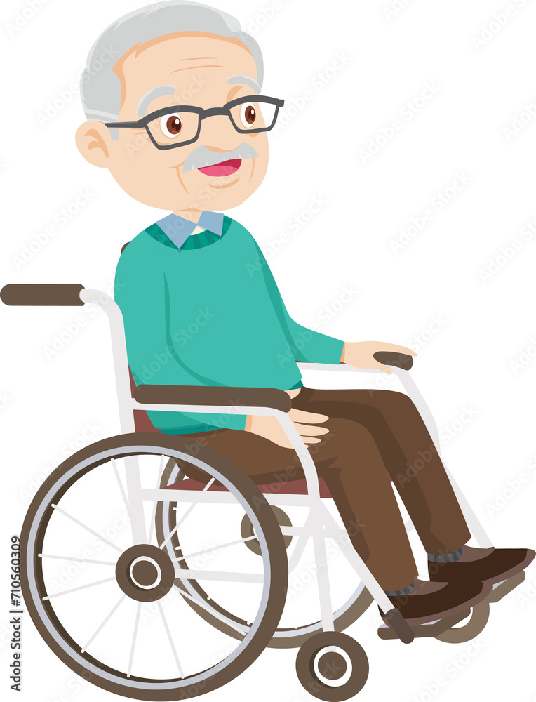 elderly man or grandfather in actions character elderly man or grandfather in actions character