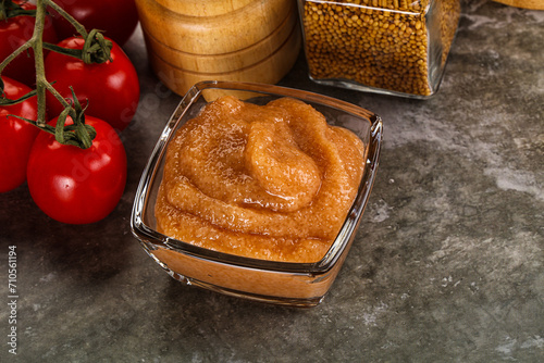 Cod fish roe snack in the bowl photo