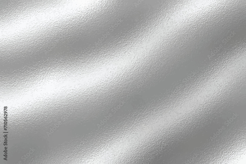 Silver foil leaf texture with glass effect, metal background vector ...