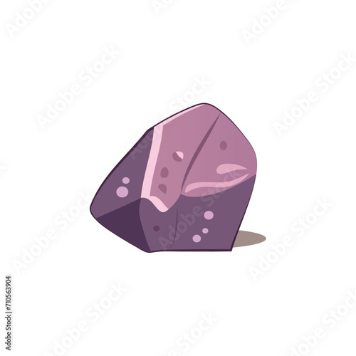 Stones of colorful set. The cartoon design of the nature stone adds a playful and imaginative touch, turning a simple rock into a captivating work of art. Vector illustration.