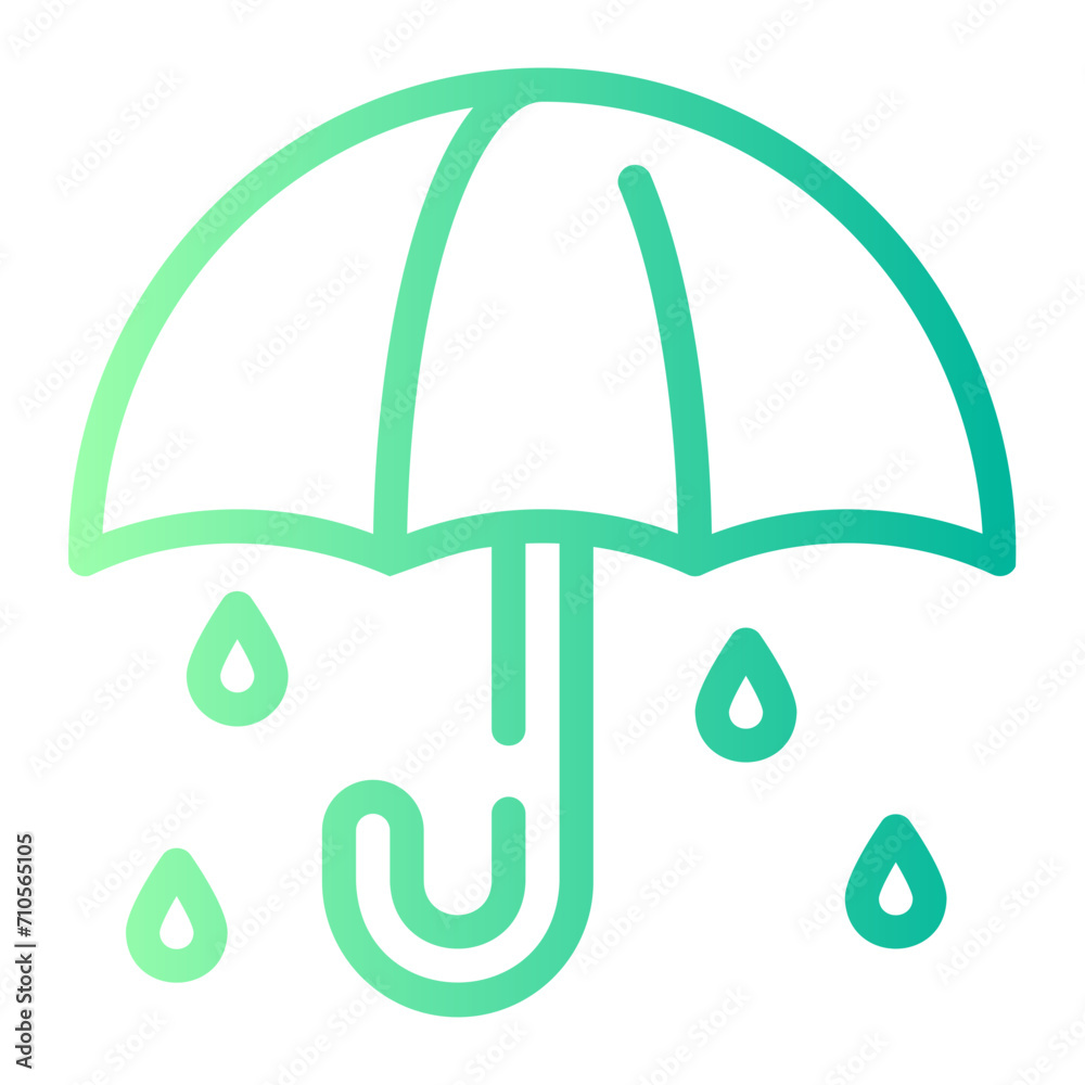 umbrella gradient icon umbrella gradient icon