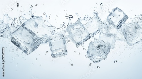 refreshing liquid ice background illustration frozen crystal, chilled melting, droplets aqua refreshing liquid ice background