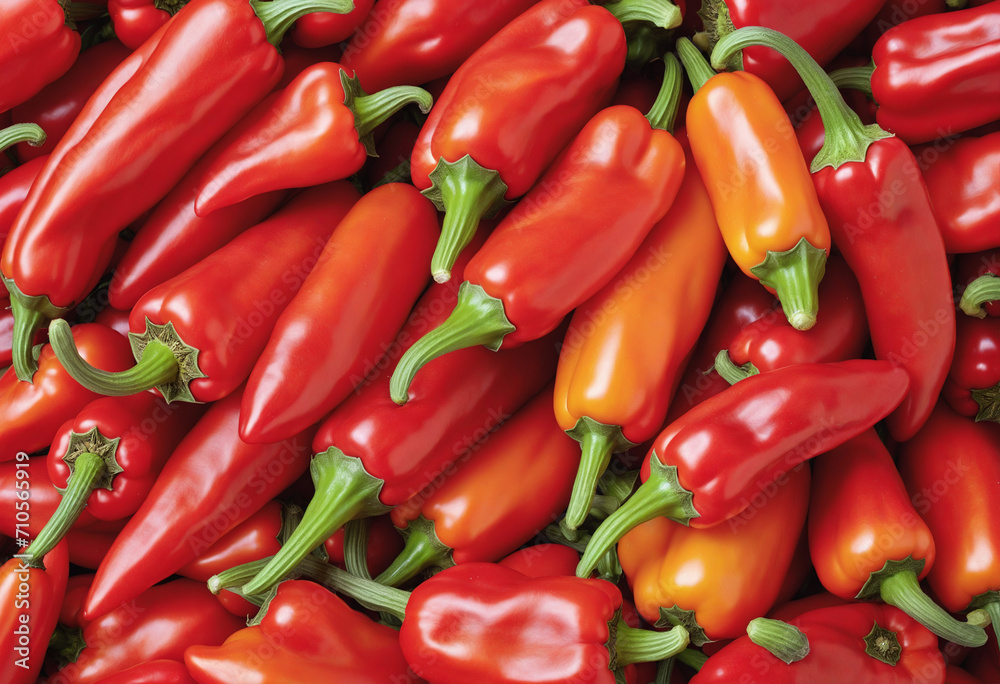Freshly picked sweet pointed peppers, isolated on a white background. Each pepper measures about 20cm long. Freshly picked sweet pointed peppers, isolated on a white background. Each pepper measures about 20cm long.