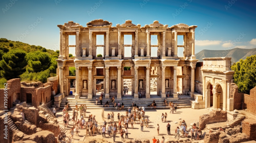 Ruins of Ephesus Ancient City, Izmir, Turkey