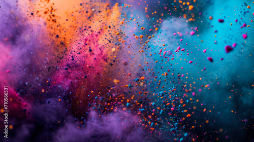 Artistic Dust Cloud: A Colorful Creative Burst © Paula