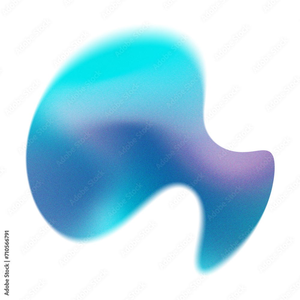 Abstract Blue Grainy Gradient Fluid Shape Abstract Blue Grainy Gradient Fluid Shape
