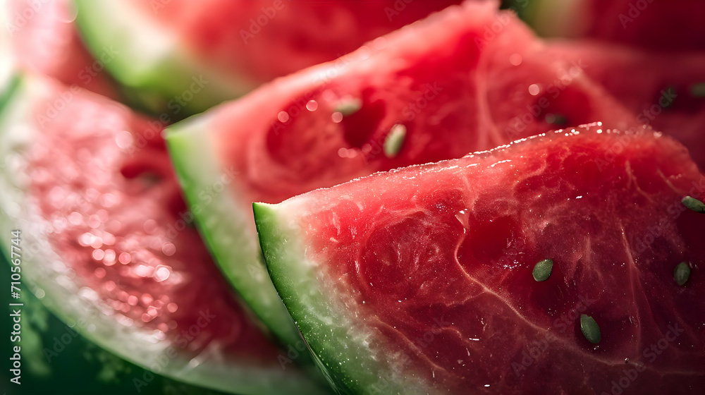 Close-up food photo of tasty juicy watermelon's background soft shadows. High quality Close-up food photo of tasty juicy watermelon's background soft shadows. High quality