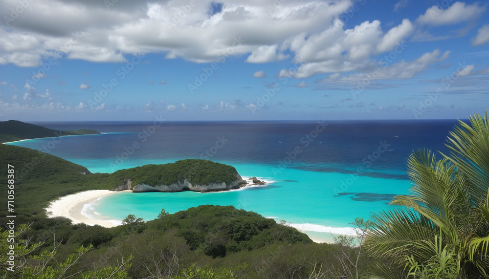 Protected Reserve of Petite Terre in Guadeloupe with Turquoise Waters