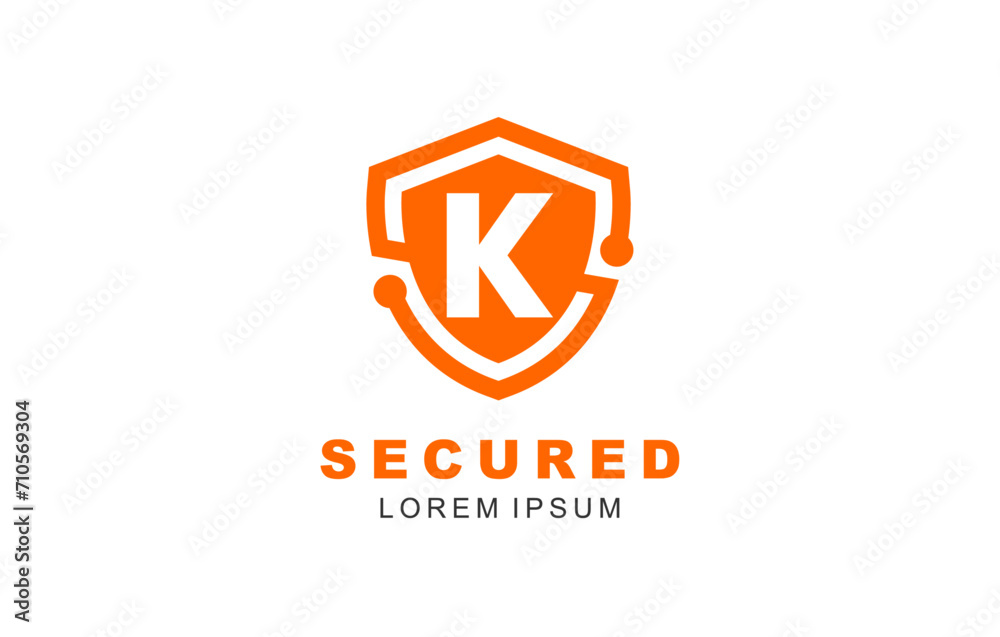 K Letter Shield logo template for symbol of business identity K Letter Shield logo template for symbol of business identity