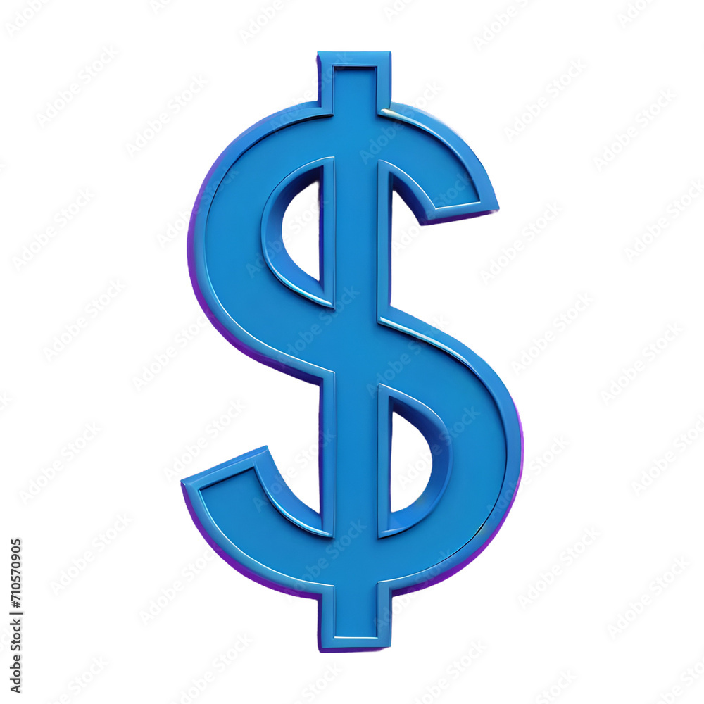 Dollar Sign symbol 3d isolated on transparent background Dollar Sign symbol 3d isolated on transparent background