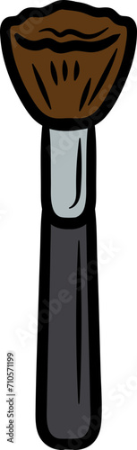 Hand drawn Cheek Brush Illustration