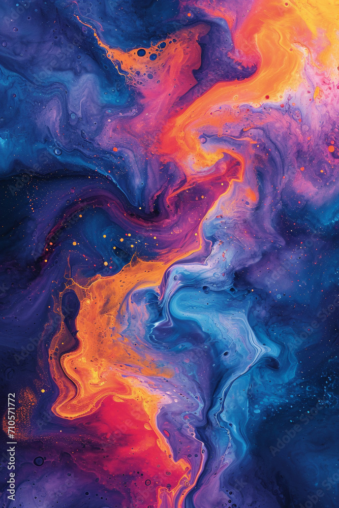 Swirls of thick paint creating an abstract, dreamlike landscape.