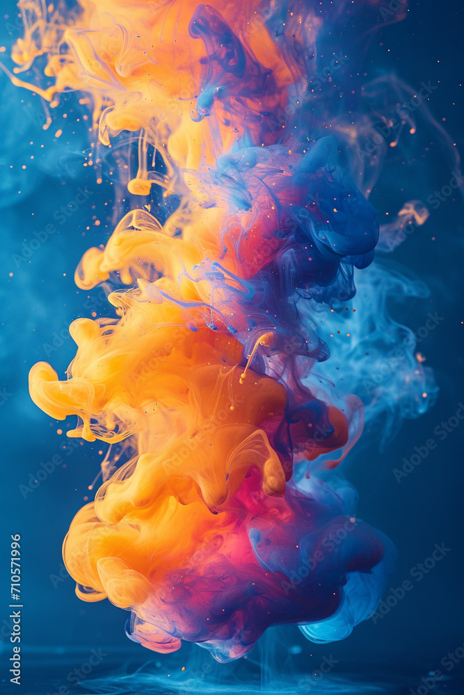 Swirls of thick paint creating an abstract, dreamlike landscape. Swirls of thick paint creating an abstract, dreamlike landscape.