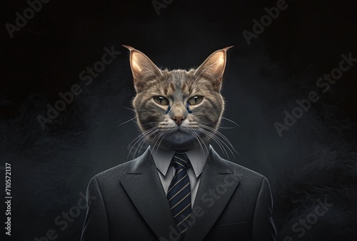 Cat in Suit and Tie © Ilugram