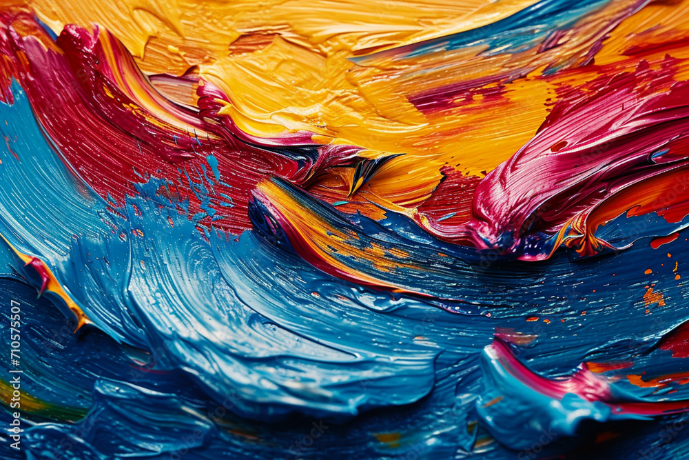 An abstract portrayal of a starry night sky with flicks and smears of