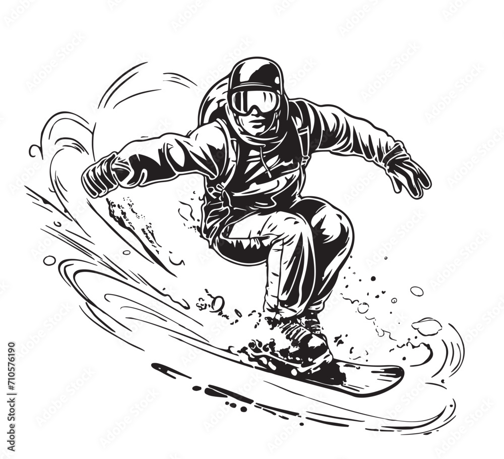 winter sport, snowboarding