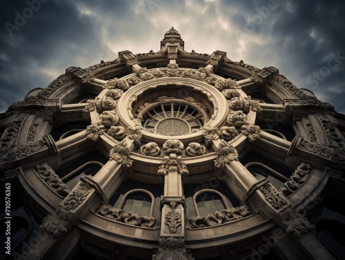 Architectural details of the Palais Garnier, Paris, France