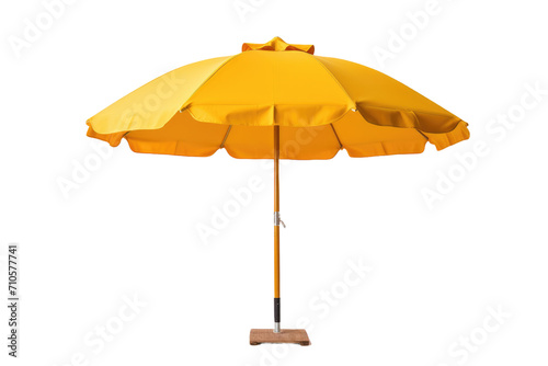 Traveler's Oasis: Lightweight and Portable Beach Umbrella for Sunny Adventures - Isolated on Transparent Background