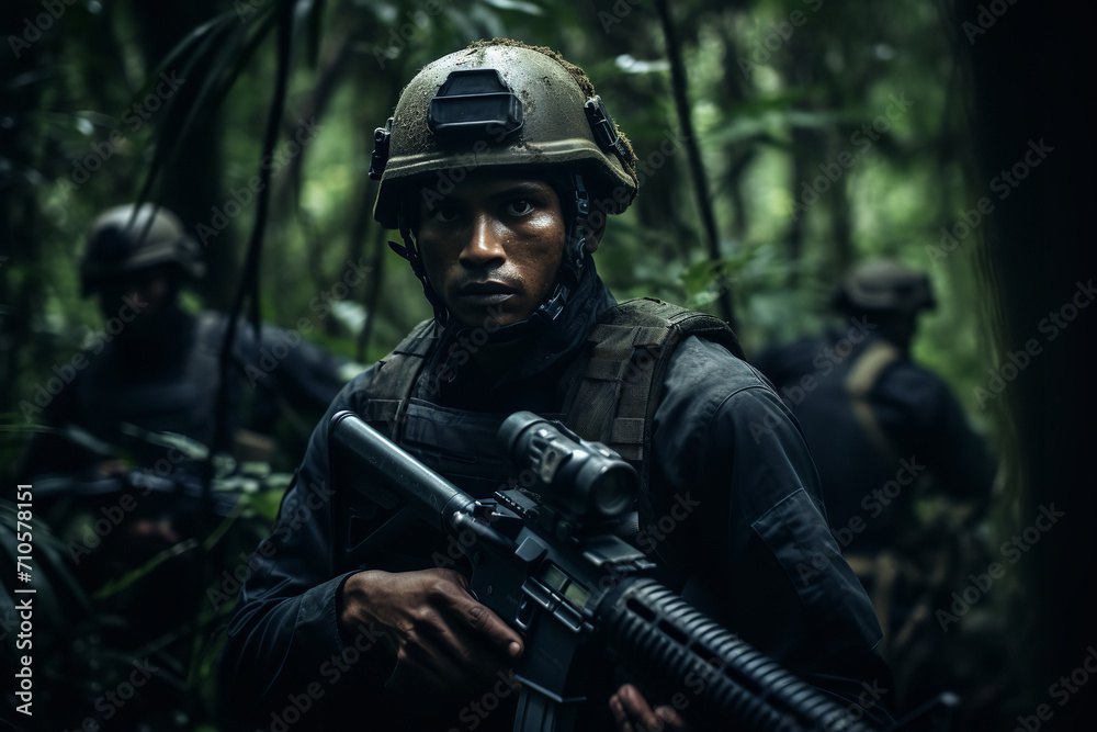 Guerrilla warfare in dense jungles