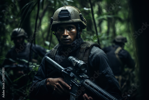 Guerrilla warfare in dense jungles