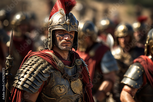roman soldier in the legion photo