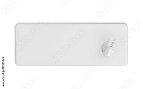 large gaming mouse pad on white background
