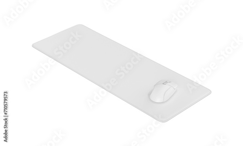 large gaming mouse pad on white background