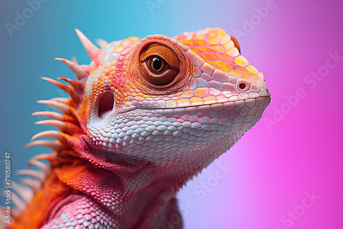 Close up of iguana