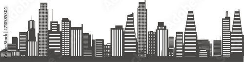 Vector cityscape skyline design silhouette